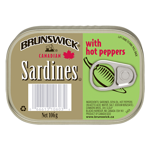 Brunswick Sardines Hot Pepper 106g Green