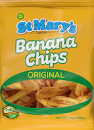 St Marys Banana Chips 30g
