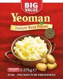 Yeoman Instant Mash Potato 2.27kg